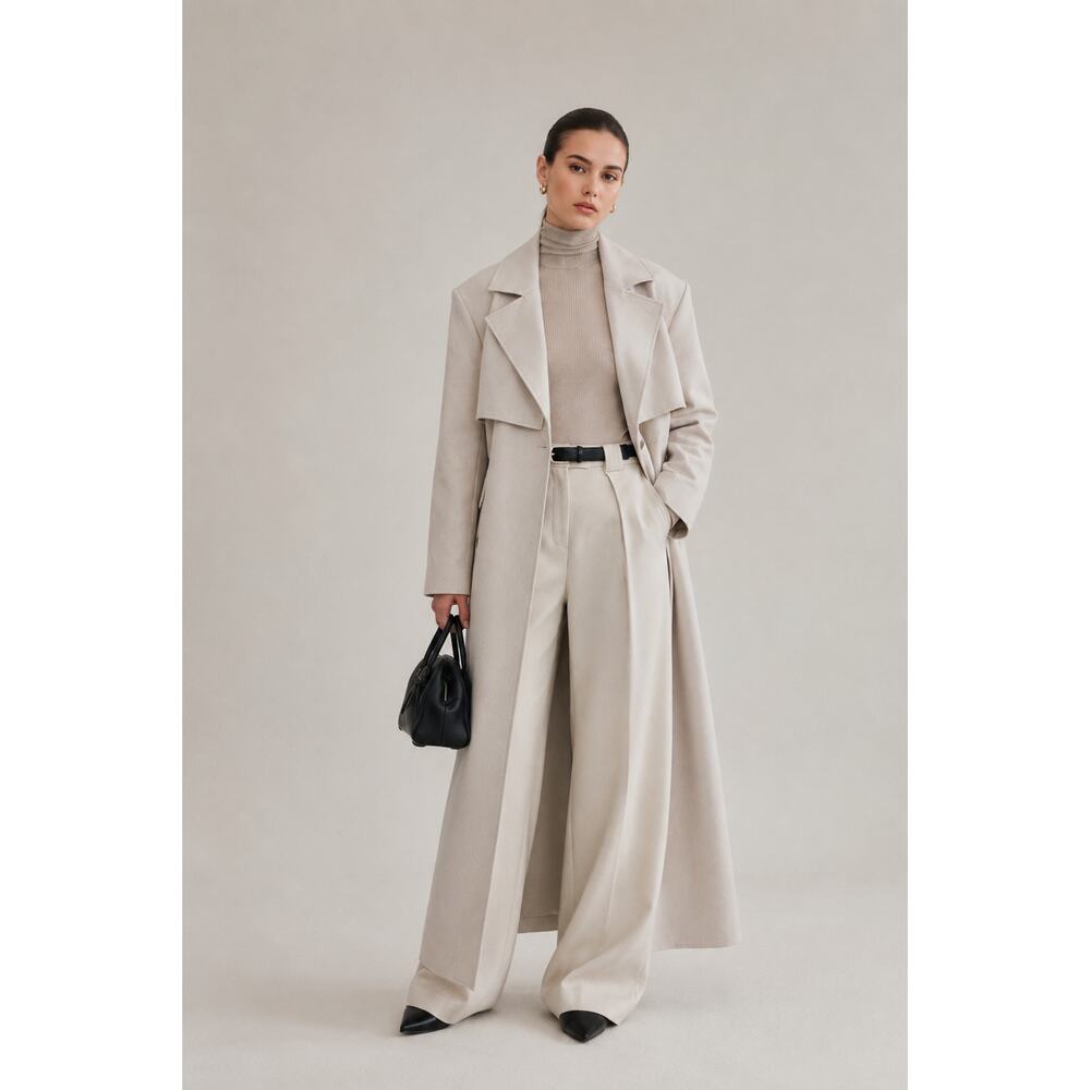 Burberry Women’s Long Belted Cashmere blend long coat $2590 US6 - Picture 13 of 13